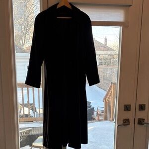 Simon Chang Elegant Dark Trench Coat